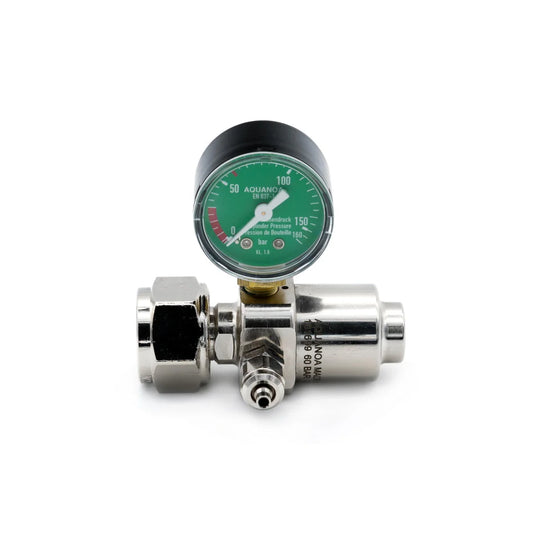 CO2 Druckminderer mit Flaschendruck-Manometer